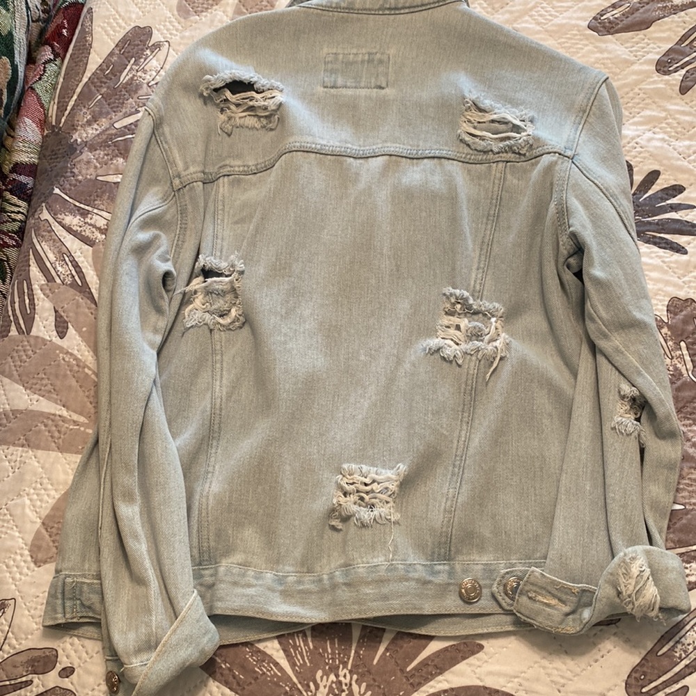 Distressed Denim Jacket - Picture 2 of 3